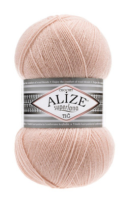 Alize Yarn - ALİZE SUPERLANA TIĞ YARN 404 champagne