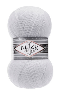 Alize Yarn - ALİZE SUPERLANA TIĞ YARN 698 moonlight