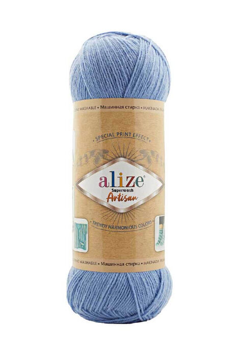 Alize Yarn - ALİZE SUPERWASH ARTİSAN 432 Mavi