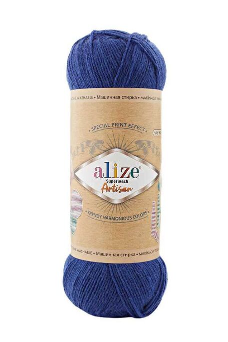 Alize Yarn - ALİZE SUPERWASH ARTİSAN 797 Lacivert