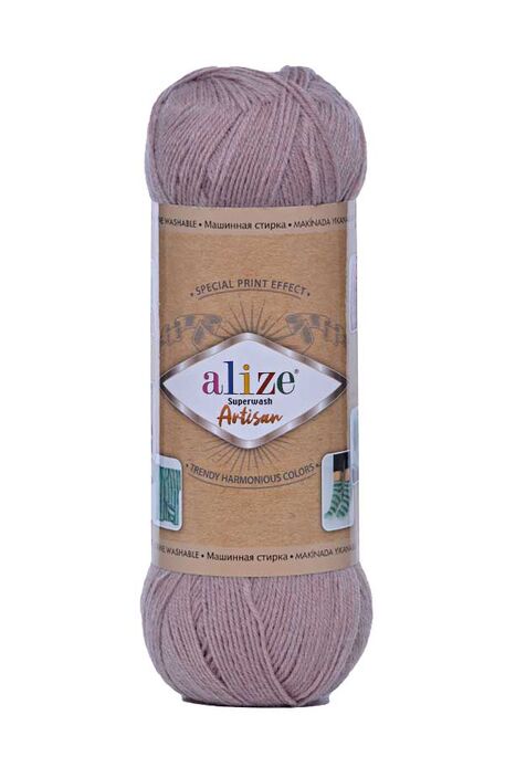 Alize Yarn - ALİZE SUPERWASH ARTİSAN 870 Pastel Gül