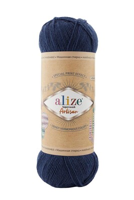 Alize Yarn - ALİZE SUPERWASH ARTİSAN 958 Lacivert