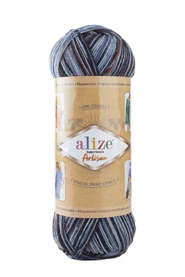 Alize Yarn - ALİZE SUPERWASH ARTİSAN KNİTTİNG YARN 7941