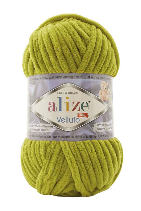 Alize Yarn - ALİZE VELLUTO 11 Fıstık Yeşili