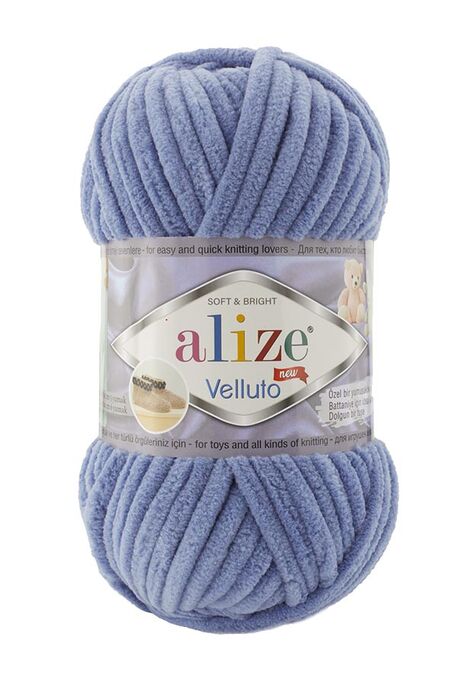 Alize Yarn - ALİZE VELLUTO 374 Denim