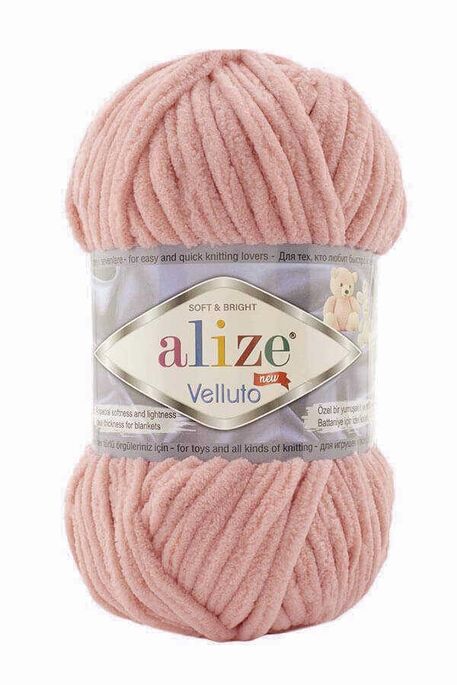 Alize Yarn - ALİZE VELLUTO 866 Gelin Pembesi