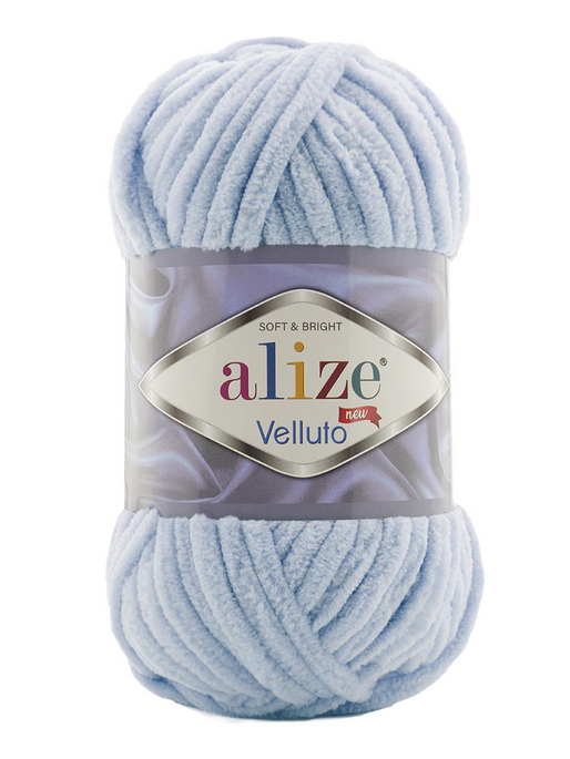 Alize Yarn - ALİZE VELLUTO 875 Açık Mavi