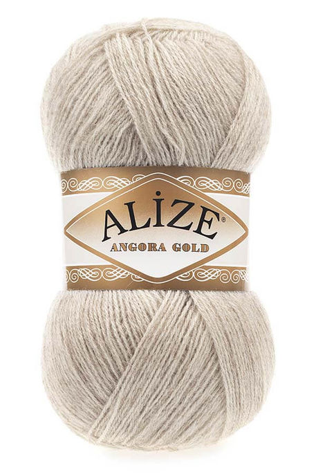 Alize Yarn - ALİZE ANGORA GOLD 152 beige melange