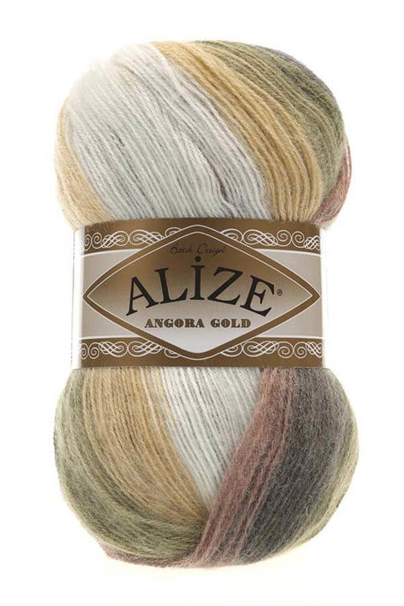 Alize Yarn - ALİZE ANGORA GOLD BATİK COLOR 1893