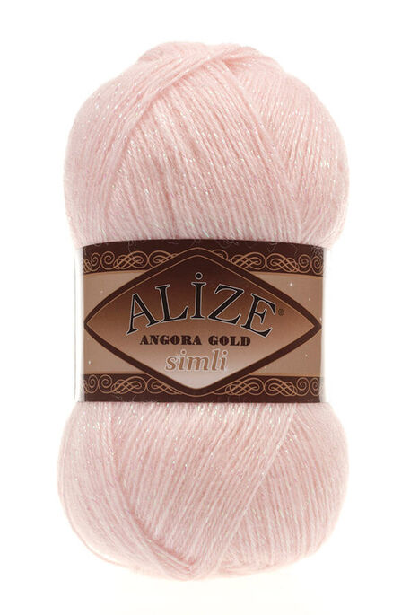 Alize Yarn - ALİZE ANGORA GOLD SİM 271 pink pearl