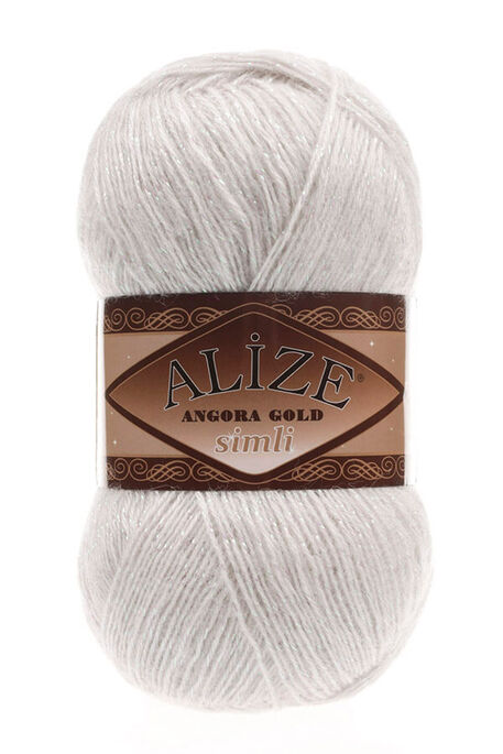 Alize Yarn - ALİZE ANGORA GOLD SİM 599 Bone Grey