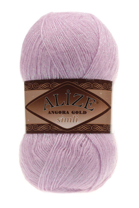 Alize Yarn - ALİZE ANGORA GOLD SİMLİ 27 LİLAC