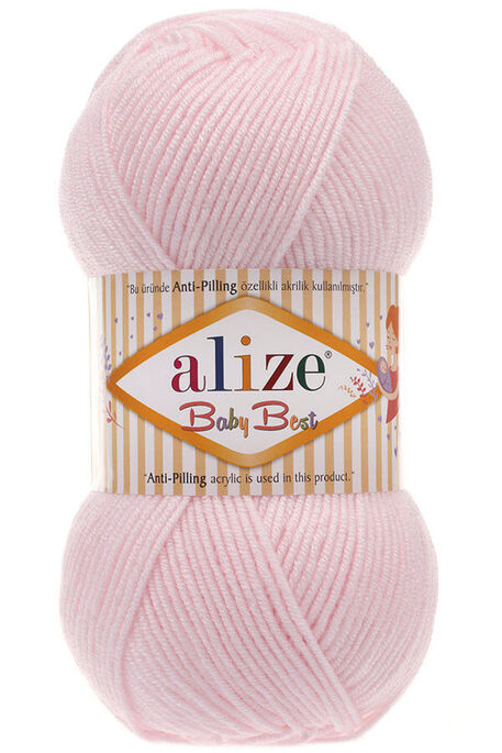 Alize Yarn - ALİZE BABY BEST 184 POWDER PINK