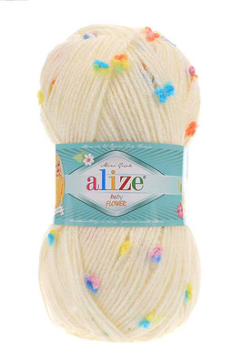 Alize Yarn - ALİZE BABY FLOWER COLOR 5383