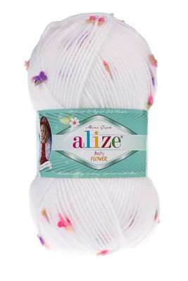 Alize Yarn - ALİZE BABY FLOWER COLOR 5872