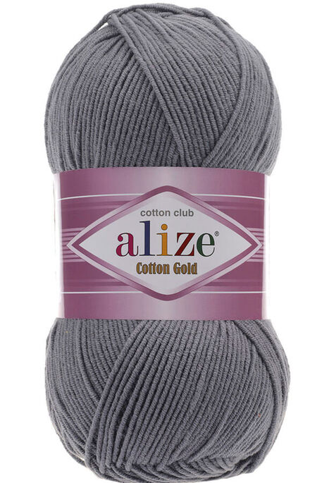 Alize Yarn - ALİZE COTTON GOLD 87 Kömür Grisi