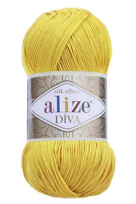 Alize Yarn - ALİZE DİVA 110 Yellow