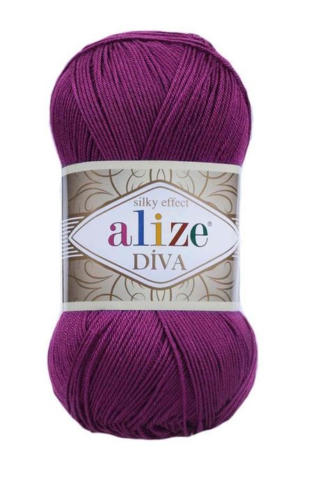 Alize Yarn - ALİZE DİVA 297 Damson