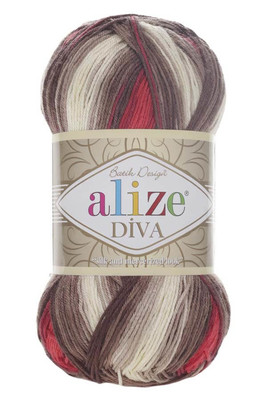 Alize Yarn - ALİZE DİVA BATİK COLOR 4574