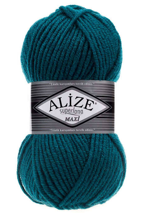 Alize Yarn - ALİZE SUPERLANA MAXİ 212 PETROL