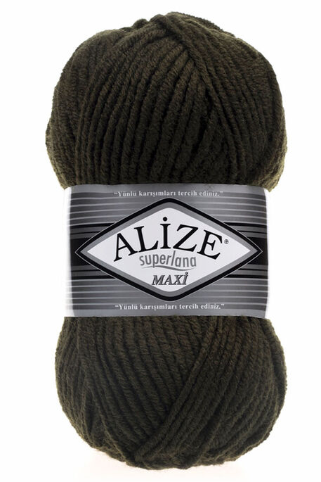 Alize Yarn - ALİZE SUPERLANA MAXİ 241 DARK FOREST GREEN