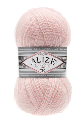 Alize Yarn - ALİZE SUPERLANA TIĞ 271 Pearl Pink