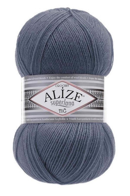 Alize Yarn - ALİZE SUPERLANA TIĞ 381 Denim