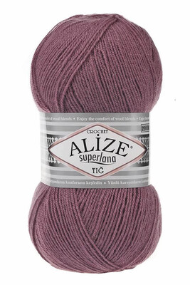 Alize Yarn - ALİZE SUPERLANA TIĞ 73 dried rose