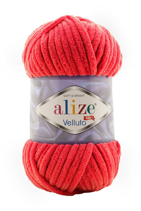 Alize Yarn - ALİZE VELLUTO 56 RED