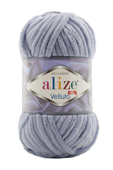 Alize Yarn - ALİZE VELLUTO 87 DARK GRAY