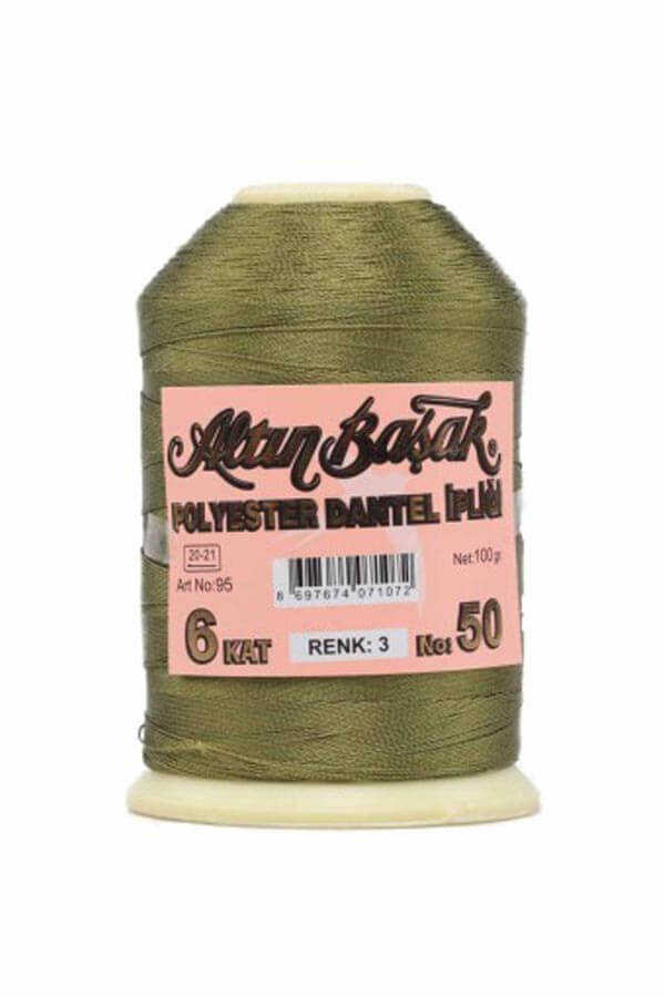 Altın Başak 100 Gr Renkli Oya İpi 003 Kına Yeşili