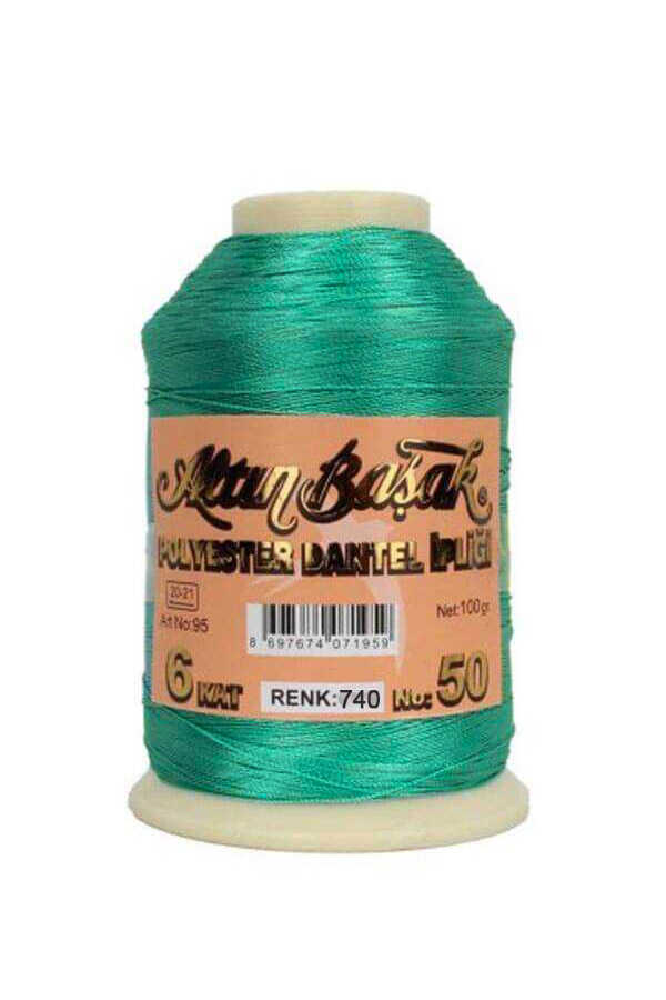 Altın Başak 100 Gr Renkli Oya İpi 740 Zümrüt