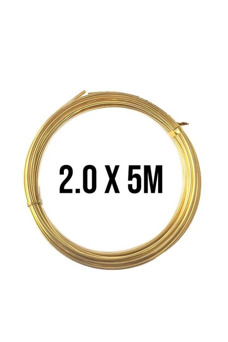  - AMİGURUMİ TEL 2 MM 5MT GOLD