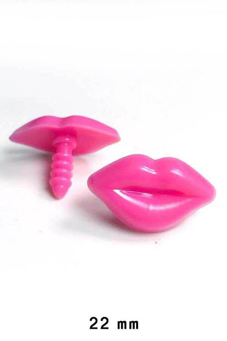  - AMIGURUMI SCREWED LIP PİNK 22mm