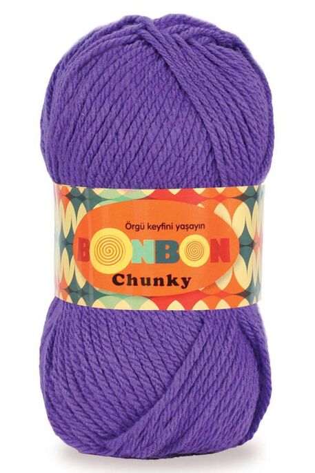 Bonbon Yarn - BONBON CHUNKY 98241 Menekşe