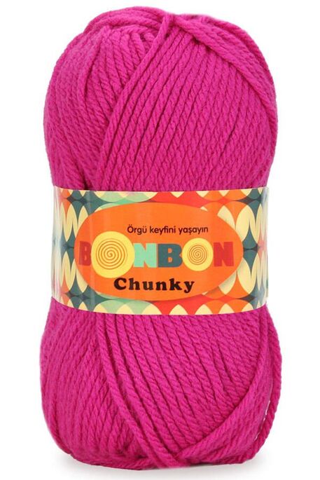 Bonbon Yarn - BONBON CHUNKY 98403 Fuşya