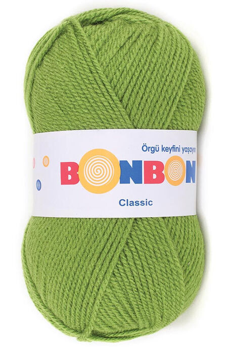 Bonbon Yarn - BONBON CLASSIC KNİTTİNG YARN 98204 green