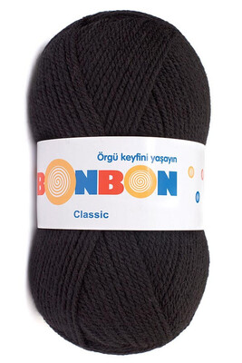 Bonbon Yarn - BONBON CLASSIC KNİTTİNG YARN 98206 Black