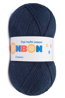 Bonbon Yarn - BONBON CLASSIC KNİTTİNG YARN 98207 Dark Navy Blue