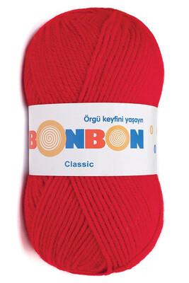 Bonbon Yarn - BONBON CLASSIC KNİTTİNG YARN 98211 flame red