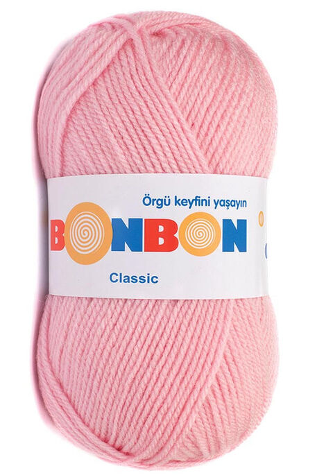 Bonbon Yarn - BONBON CLASSIC KNİTTİNG YARN 98221 Powder Pink