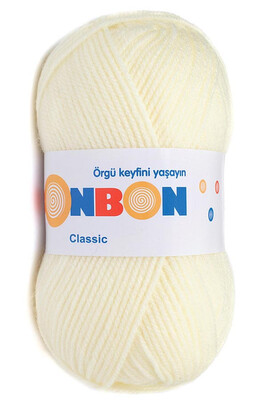 Bonbon Yarn - BONBON CLASSIC KNİTTİNG YARN 98223 Light Cream