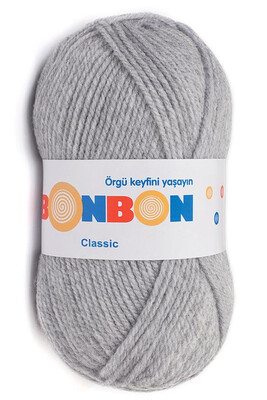 Bonbon Yarn - BONBON CLASSIC KNİTTİNG YARN 98233 Light grey