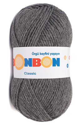 Bonbon Yarn - BONBON CLASSIC KNİTTİNG YARN 98242 Dark Gray