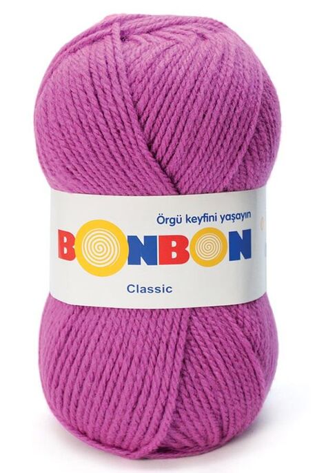 Bonbon Yarn - BONBON CLASSIC KNİTTİNG YARN 98402 Fuchsia