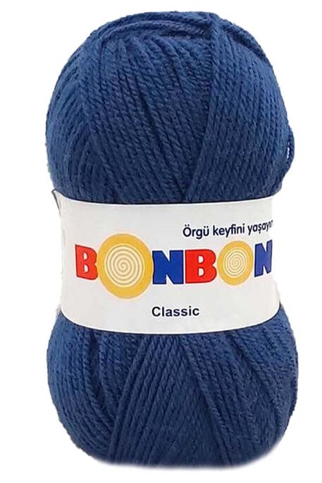 Bonbon Yarn - BONBON CLASSIC KNİTTİNG YARN 98412 Dark blue