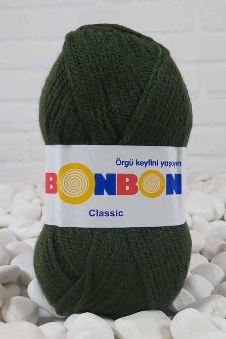 Bonbon Yarn - BONBON CLASSIC KNİTTİNG YARN 98579 Khaki