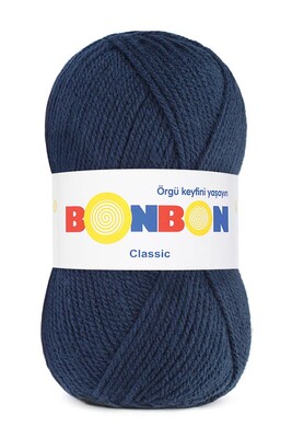 Bonbon Yarn - BONBON CLASSIC KNİTTİNG YARN 98583 NAVY BLUE