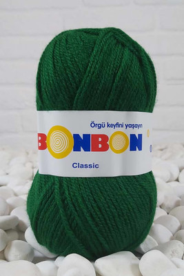 Bonbon Yarn - BONBON CLASSIC KNİTTİNG YARN 98596 Dark green