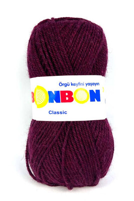 Bonbon Yarn - BONBON CLASSIC KNİTTİNG YARN 98684 Eggplant Purple